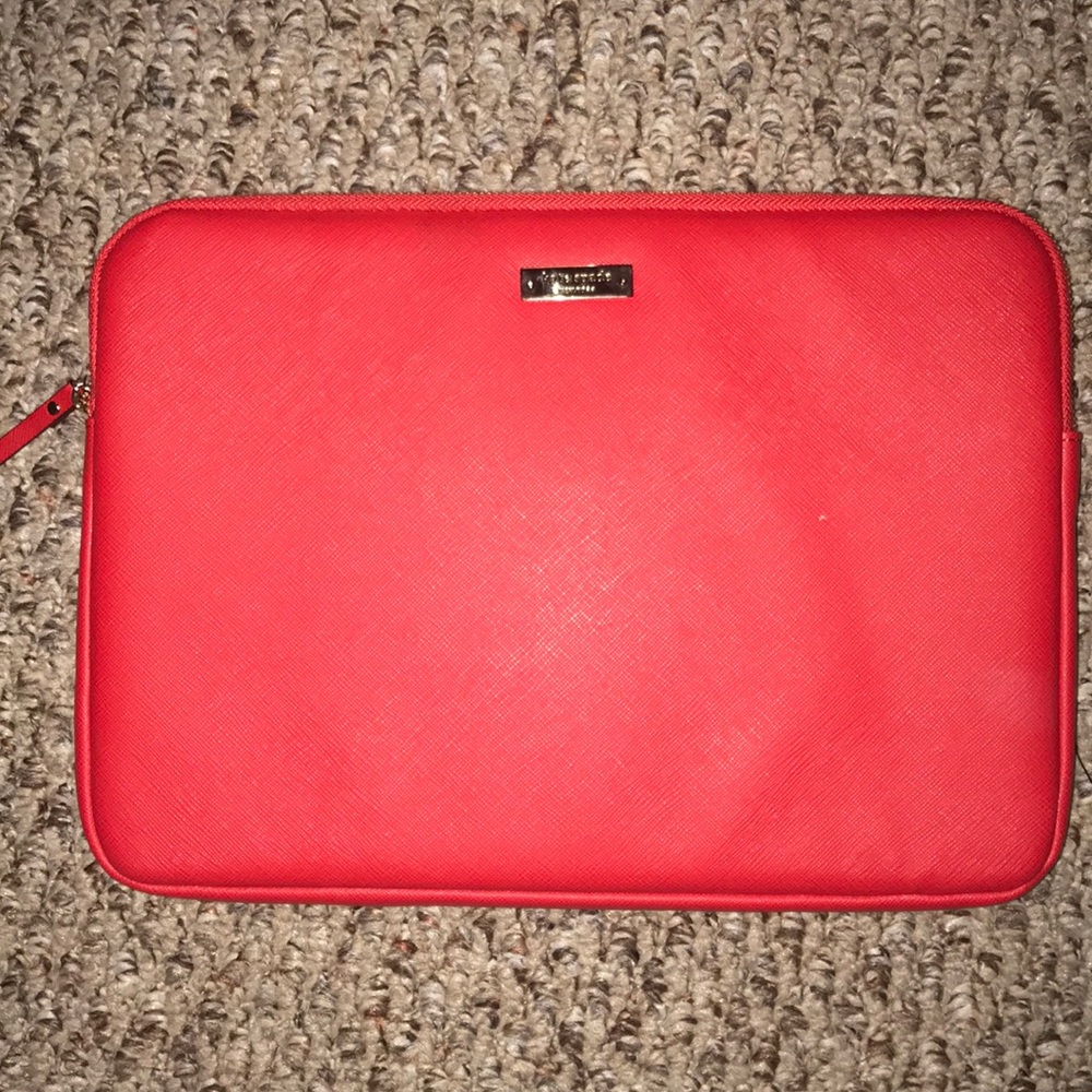 Red kate spade laptop case